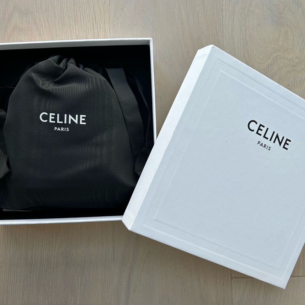 NEW!  Celine Black Claude Mini Bag with Gold Logo- Never been used! - Picture 10 of 11